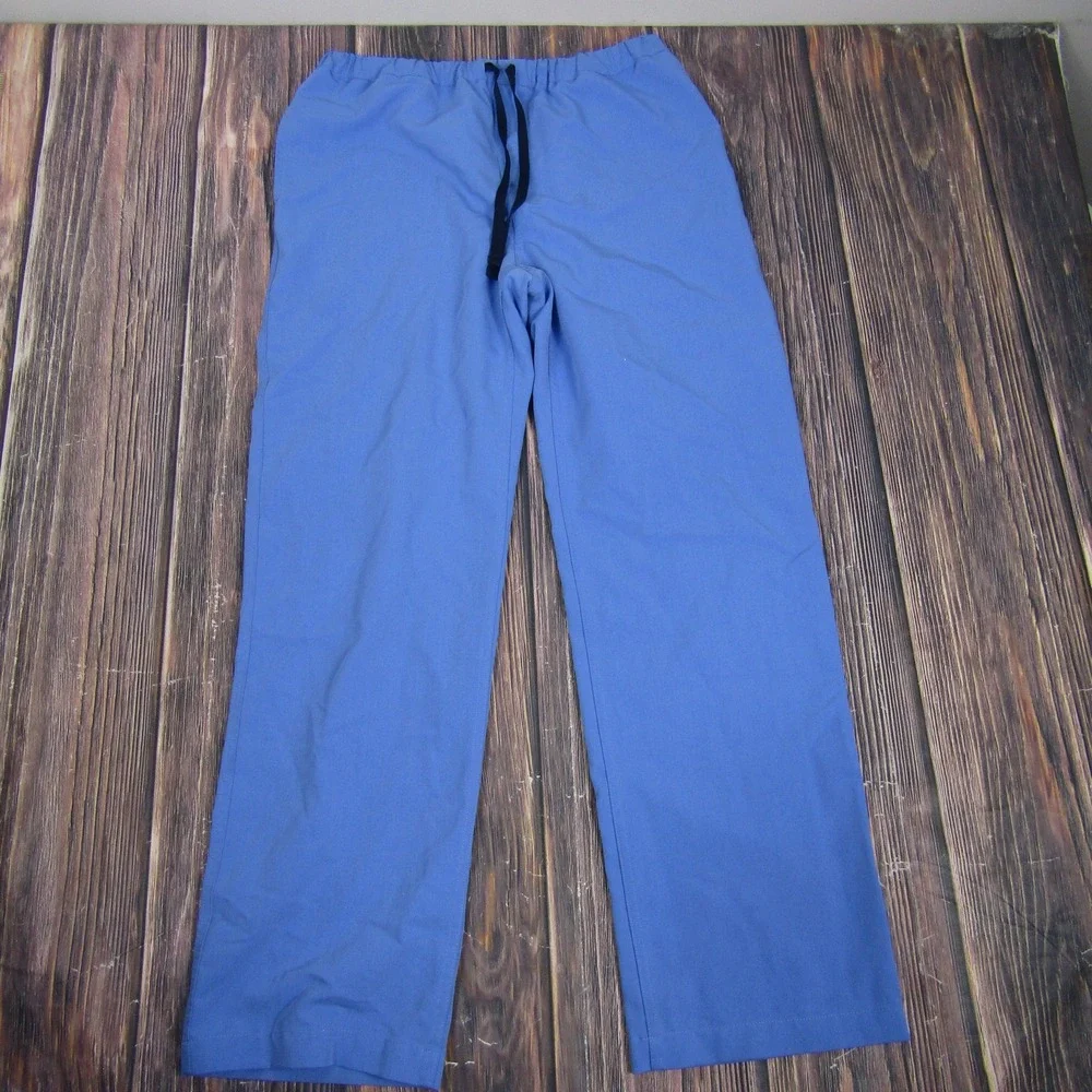 Figs Technical Collection Pants Mens Medium Blue Drawstring Scrub FM4500 Comfort